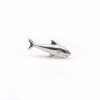 Sterling Silver Shark Stud Earrings, Minimalist Ocean Animal Jewelry Sterling Silver Shark Stud Earrings, Minimalist Ocean Animal Jewelry