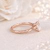 Oval Lab Diamond Engagement Ring – Nature Inspired Leaf Band