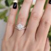 Oval Lab Diamond Bridal Set 14k Gold Art Deco Engagement Ring Oval Lab Diamond Bridal Set 14k Gold Art Deco Engagement Ring
