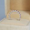 Ruby Diamond Eternity Band 14k Gold Anniversary Ring