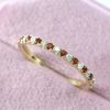 Garnet and Diamond Eternity Band