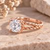 2 Carat Cushion Lab Grown Diamond Engagement Ring