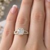 2 Carat Cushion Lab Grown Diamond Engagement Ring