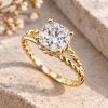 2 Carat Cushion Lab Grown Diamond Engagement Ring