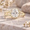 2 Carat Cushion Lab Grown Diamond Engagement Ring