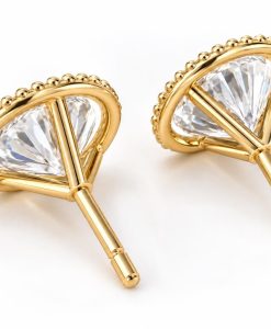 Angels Halo Earrings 2 Carat Lab Grown Diamonds - Image 4