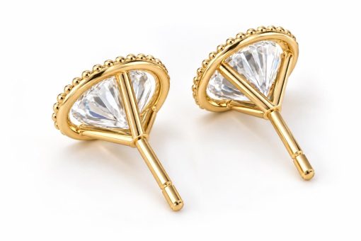 Angels Halo Earrings 2 Carat Lab Grown Diamonds