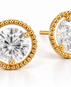 Angels Halo Earrings 2 Carat Lab Grown Diamonds - Image 3