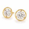 Angel Halo 2 CTW Lab Grown Diamond Stud Earrings 14k/18k Gold