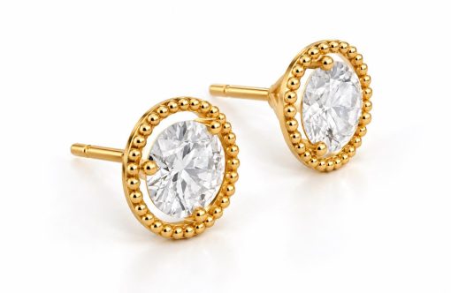 Angels Halo Earrings 2 Carat Lab Grown Diamonds