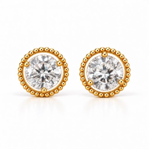 Angels Halo Earrings 2 Carat Lab Grown Diamonds