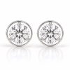 Angel Halo 2 CTW Lab Grown Diamond Stud Earrings 14k/18k Gold