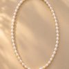 Natural Freshwater Rice Pearl Necklace Natural Freshwater Rice Pearl Necklace