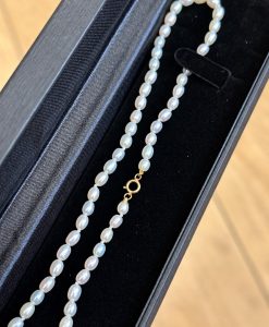 Natural Freshwater Rice Pearl Necklace - Image 6