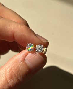 Anastasia's 2 CTW Lab Grown Diamond Stud Earrings - Image 3