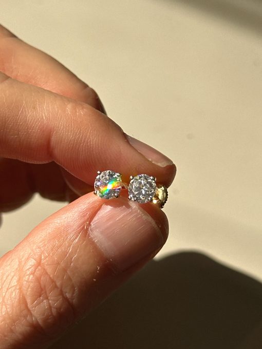 Anastasia’s 2 CTW Lab Grown Diamond Stud Earrings