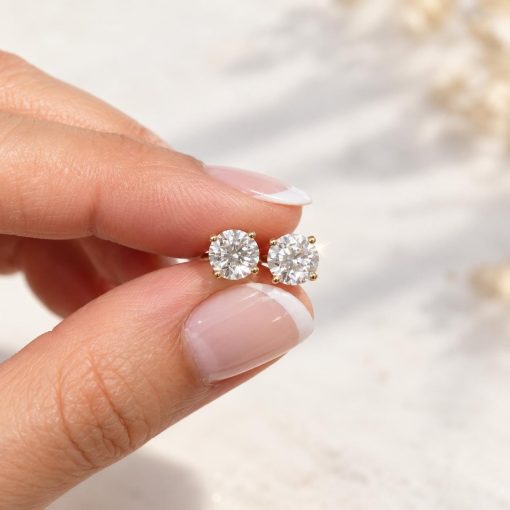 Anastasia’s 2 CTW Lab Grown Diamond Stud Earrings